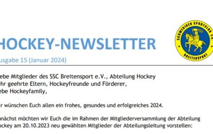 15.Newsletter Abteilung Hockey