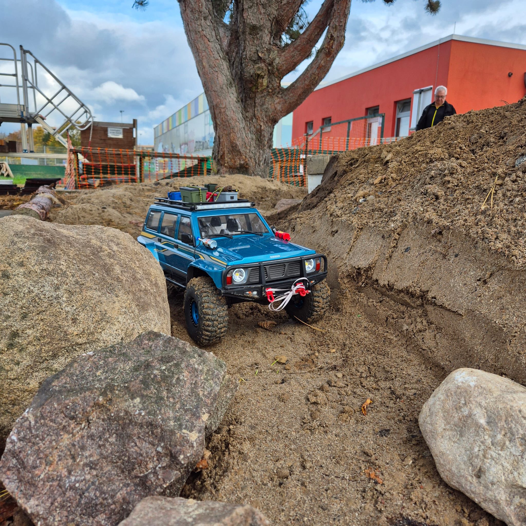 Crawler in enger Schlucht