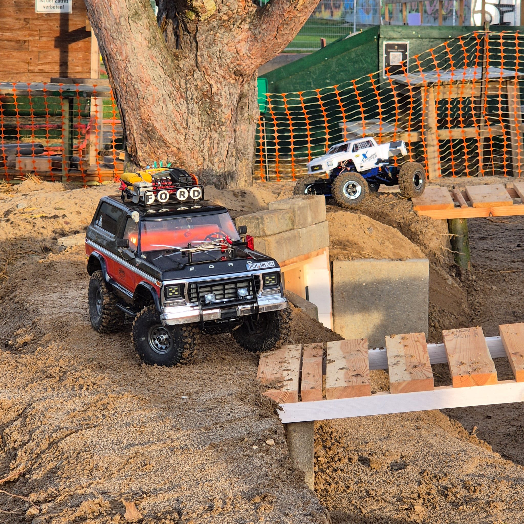 Testfahrten mit dem Crawler